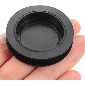 30 Pieces Rubber Saving Box Plug, Black Piggy Bank Stopper Replacement Bulk Round Bottom Plug Rubber Hole Plugs Piggy Bank Plug Replacement Five Sizes 25/26/30/32/38mm Piggy Bank Stopper