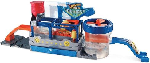Hot Wheels FTB66 City Mega Car Wash Connectable Play Set with Diecast & Mini Toy Car in Saudi Arabia
