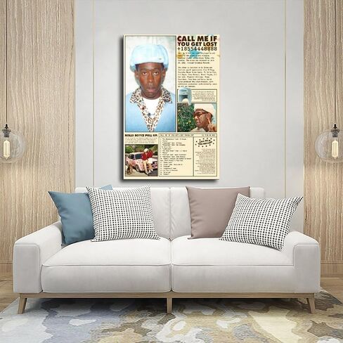 Tyler Poster The Creator Poster Call Me If You Get Lost Poster Canvas Poster Wall Art Decor Print Picture Paintings for Living Room Bedroom Decoration Unframe:12x18inch(30x45cm) in Saudi Arabia