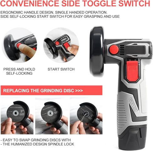 أداة دوارة لاسلكية 7.2 فولت، أدوات دوارة كهربائية 5000-18000 دورة في الدقيقة، سرعة متغيرة، 5 سرعات للطحن، 49 ملحقات أدوات دوارة، أدوات دوارة كهربائية للنقش، الصنفرة، التلميع، القطع، النحت، DIY in Kuwait