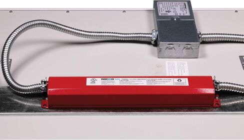 NICOR Lighting 8W LED Emergency Battery Backup Driver Universal (EMB80-10-UNV) , Red in Saudi Arabia