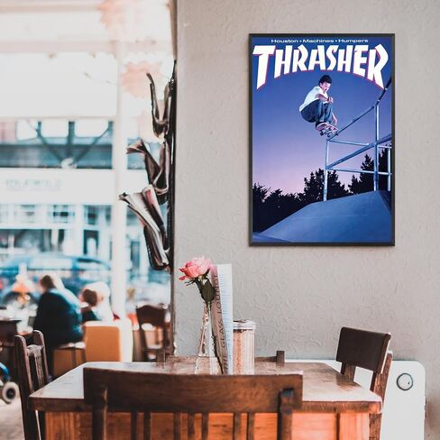 Magazine Cover Poster Room Decor Aesthetics Print Canvas Wall Art Skateboard Posters Teen Boys Wall Decor Gifts 16X24inch Unframed in Saudi Arabia