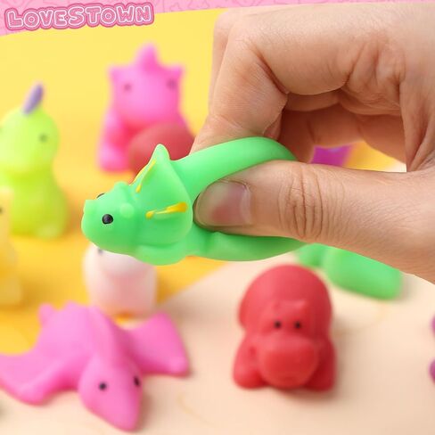 LovesTown 30 قطعة ألعاب الإجهاد Kawaii، ألعاب الديناصورات Mochi ألعاب صغيرة تململ للأطفال هدايا هدايا الحفلات in Saudi Arabia