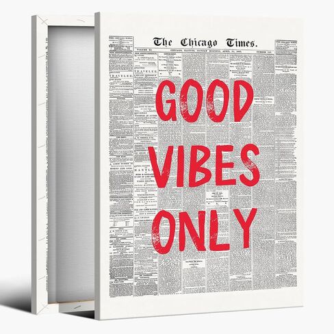 Retro Newspaper Posters Room Aesthetic Light Blue Preppy Canvas Wall Art Trendy Art Affirmation Quote Dream Until It's Your Reality Apartment Bedroom Decor 12x18inch Unframed in Saudi Arabia