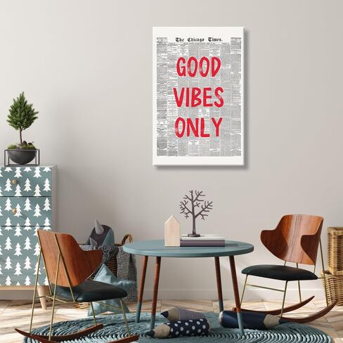 Retro Newspaper Posters Room Aesthetic Light Blue Preppy Canvas Wall Art Trendy Art Affirmation Quote Dream Until It's Your Reality Apartment Bedroom Decor 12x18inch Unframed in Saudi Arabia
