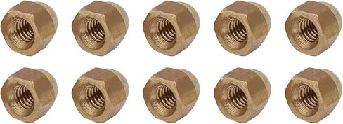 METALLIXITY Acorn Cap Nuts(M4x0.7mm) 15Pcs, Brass Acorn Dome Cap Head Hex Nuts - for Industrial Mechanical Equipment, Gold Tone in Saudi Arabia