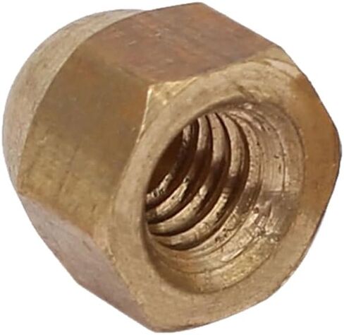 METALLIXITY Acorn Cap Nuts(M4x0.7mm) 15Pcs, Brass Acorn Dome Cap Head Hex Nuts - for Industrial Mechanical Equipment, Gold Tone in Saudi Arabia