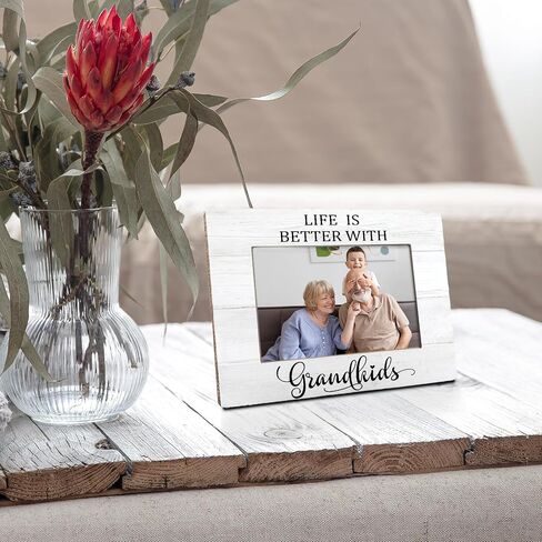 Grandkids Photo Frame, Grandkids Picture Frame 8x10, Grandchildren Picture Frame, Picture Frame for Grandparents Grandma Grandpa, Life is Better with Grandkids Grandparents Photo Frame 5x7 in Saudi Arabia