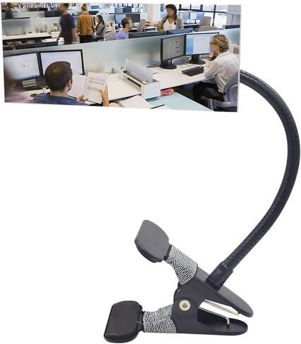 Glass Clip On Security Cubicle Mirror, 6.69" x 2.95" Personal Safety and Security Office Desk Rear View Monitors Convex Mirror with Frame (Rectangle) in Saudi Arabia
