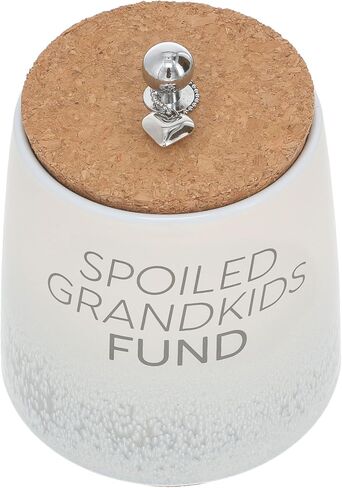 Pavilion Gift Company Weed-6.5" بنك توفير سيراميك، أزرق، بيج، بني in Kuwait