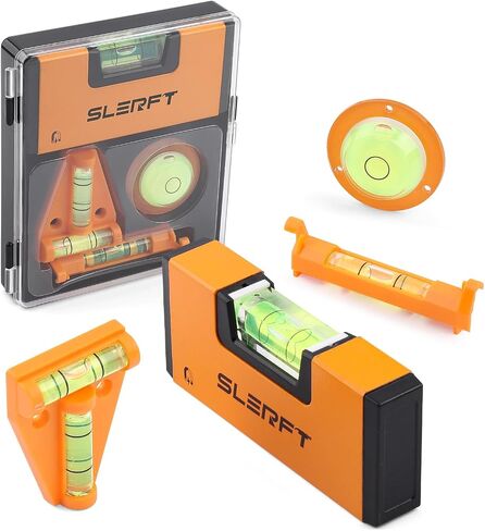 4-In-1 Portable Small Level Bubble Tool Set-Magnetic Pocket Level,T Level,Hanging Line Level,Circular Level,Accurate and Compact Mini Leveler Tool With Box. in Saudi Arabia