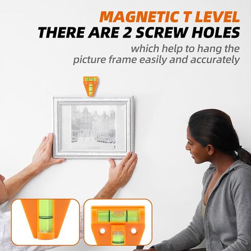 4-In-1 Portable Small Level Bubble Tool Set-Magnetic Pocket Level,T Level,Hanging Line Level,Circular Level,Accurate and Compact Mini Leveler Tool With Box. in Saudi Arabia