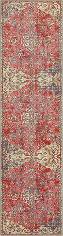 Mohawk Home Siena Floral Ornamental Pink (2' X 6') Runner Rug in Saudi Arabia
