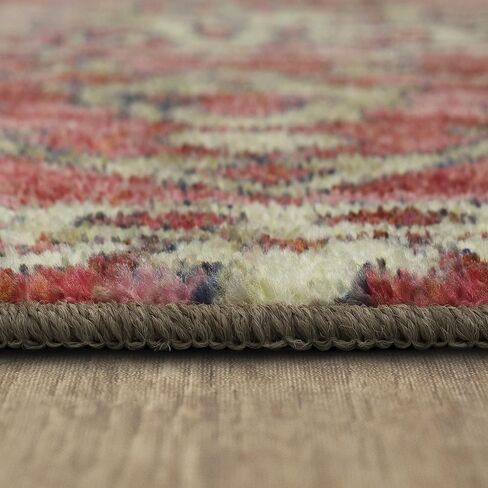 سجادة موهوك هوم سيينا باللون الوردي المزخرف بالورود (2 × 6 بوصة). in Kuwait