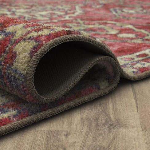 سجادة موهوك هوم سيينا باللون الوردي المزخرف بالورود (2 × 6 بوصة). in Kuwait