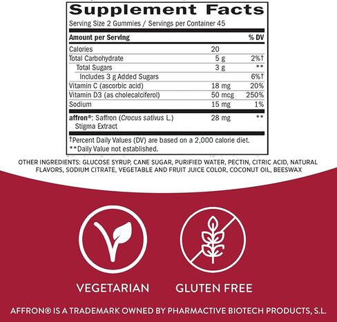 Nature's Way Mood Lift Gummies، تقلل من التعب*، مع الزعفران والزعفران وفيتامين D3، 90 علكة in Saudi Arabia