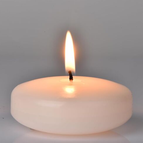 3 inch White Floating Candles Bulk,36Pack Dripless Wax Unscented Wax 13-15Hours Burning, Wedding Party Candles,for Centerpieces Suitable for Cylindrical Vases,Swimming Pool,Restaurant Decoration in Saudi Arabia