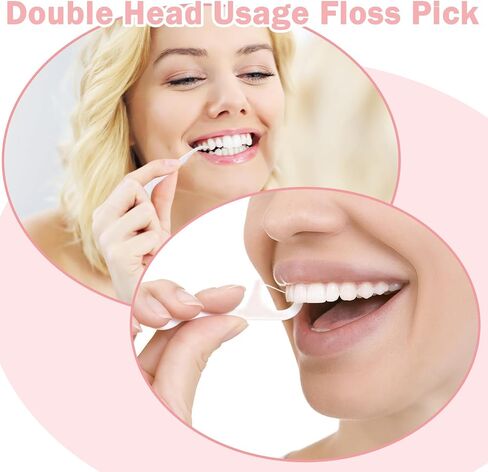 Portable Floss Picks Case, 6 Travel Floss Sticks Box with 60 Pcs Small Dental Flosser Picks Holder Toothpicks Dispenser for Home Travel Cleaning Teeth Oral Care Handy Tool Teeth Cleaning in Saudi Arabia