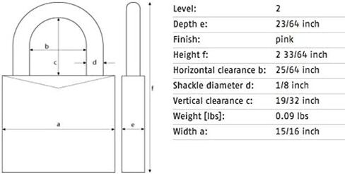 ABUS 151/20 BakPac 3-Digit Resettable Combination Padlock, Tan in Kuwait