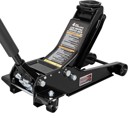 Torin Low Profile Hydraulic Floor Jack with Dual Quick Lift Pump, 4 Ton (8,000 lb) Capacity, Black in Saudi Arabia