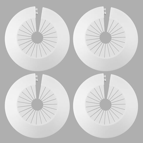 4 PCS Plastic Escutcheon Plate, 30mm-55mm Water Pipe Cover Decoration, Drain Line Cover Collar, Water Drain Tube Cover, Flange Pipe Cover (1.18-2.16inch) in Saudi Arabia