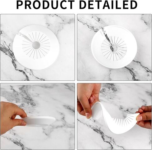 4 PCS Plastic Escutcheon Plate, 30mm-55mm Water Pipe Cover Decoration, Drain Line Cover Collar, Water Drain Tube Cover, Flange Pipe Cover (1.18-2.16inch) in Saudi Arabia
