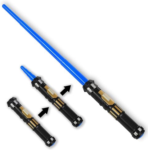 MewduMewdu Lightsaber Toy with Electronic Lights & FX Sound Effect for Kids and Adults, Red LED Light Expandable Light Sword Toy for Roleplay(Fully Retracted) in Saudi Arabia