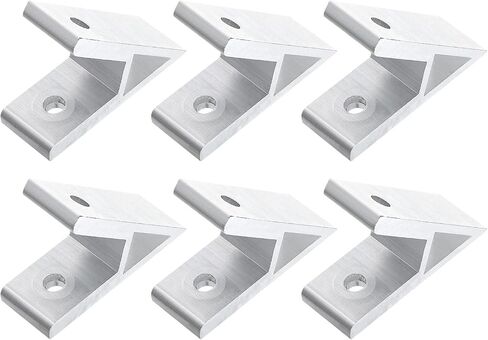 uxcell 6Pcs 45 Degree Angle Aluminum Profile Corner Brackets, Corner Brace Joint Connectors for 4040 Series (Silver Tone) in Saudi Arabia