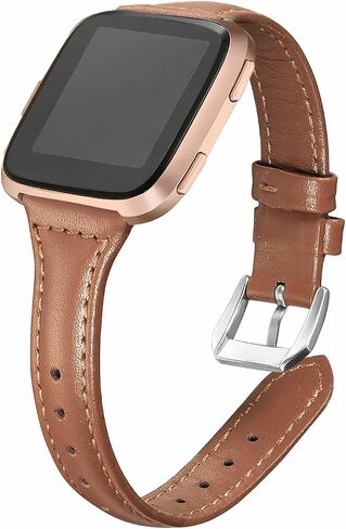 Replacement For Fitbit Versa 1/2/Lite Leather Wristband Bracelet Band Strap in Saudi Arabia