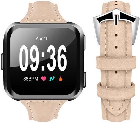 Replacement For Fitbit Versa 1/2/Lite Leather Wristband Bracelet Band Strap in Saudi Arabia
