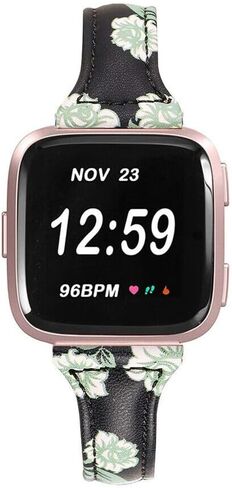 Replacement For Fitbit Versa 1/2/Lite Leather Wristband Bracelet Band Strap in Saudi Arabia