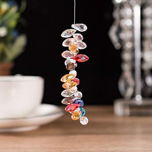 مجموعة 280 قطعة من الخرز الكريستالي على شكل دمعة - خرز زجاجي بريوليت ذو جوانب طويلة مقاس 6 × 12 مم، مستلزمات صناعة المجوهرات لمشروعات الخرز اليدوية، والأساور، والقلائد، والأقراط والمجوهرات الأخرى in Kuwait