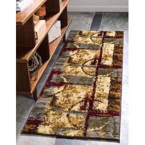 Unique Loom Barista Collection Area Rug - Catuai (9' x 12' 2" Rectangle, Multi/ Brown)