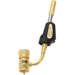 gohantee Propane MAPP Gas Turbo Torch Tips with Self Ignition Trigger Adjustable Regulator Torch Compatible with MAPP MAP Pro Propane CGA600 Cylinder for Welding, HVAC, Brazing, Barbecue or Plumbing
