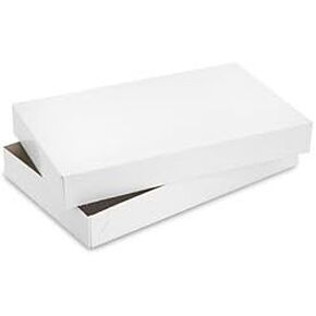 A1BakerySupplies® Men Shirt Box Women Top Box Gift Boxes Wrap Boxes Apparel Gift Boxes with Lids 10 Pack (Black and White Assorted)