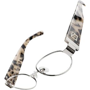 TIJN Iconic Trendy Blue Light Blocking Glasses for Women Men, Oval Acetate Metal Frame, Melisha