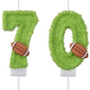 70 Birthday Candles, 70th Cake Candles, Pink Happy Birthday Number 70 Candles Cake Topper Decorations for Party Men Women