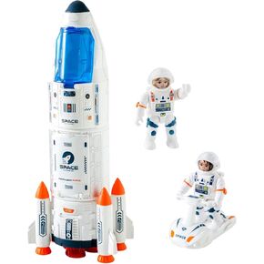 Wbzle Space Shuttle Rocket Toys - Rocket Ship Toys Lights Up with Light and Blast Off Sound Effects - Astronaut Toys, Space Adventure Toys, Kids Science Educational Toys