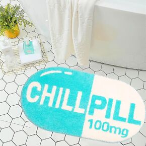 LEVINIS Shaggy Bathroom Rugs Mats Cute Cherry Rug Non Slip Microfiber Bathmat Absorbent Machine Washable Bathroom Rug for Shower, Tub, Bedroom 24"×20"