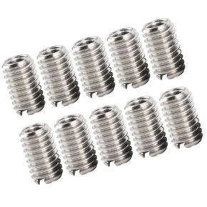 10 pcsThread Repairing Insert, M6 x 1 to M4 x 0.7 Reducing Bolt Fastener, Phillip Screw Thread Sleeves for Mechanical Equipment (10mm Long), Nut