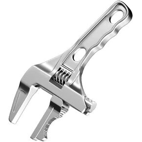 Adjustable Wrench Large Opening Short Handle Wide Jaw Mini Monkey Spanner Plumbing Pipeline Bathroom Tools
