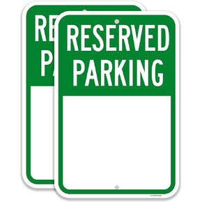 (عبوتان) لافتة وقوف السيارات للمستأجر فقط، لافتة وقوف السيارات المحجوزة، لافتة ألومنيوم معدنية مقاس 18 × 12 بوصة، مقاومة للماء، ومقاومة للبهتان، ومقاومة للانحناء in Kuwait