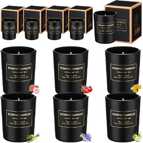 MTLEE 12 Pcs Candles for Home Scented Candles Gift Set for Women Long Lasting Aromatherapy Jar Candle Bulk Soy Wax Candles for Birthday Teacher Thanksgiving Anniversary (Fresh Scent) in Kuwait