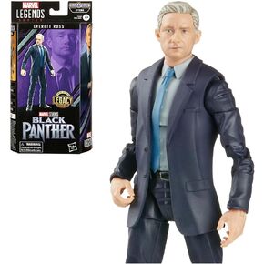 Marvel Legends Series Black Panther Legacy Collection Everett Ross 6-inch MCU Action Figure Toy, 1 Accessory, 3 Build-A-Figure Parts