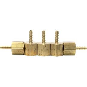 LTWFITTING Brass Barb Fitting Coupler 1/8-Inch Hose ID x 1/4-Inch Female NPT Fuel Gas Water(Pack of 5)