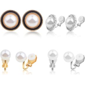 24pcs 2 Styles Clip on Earring Converter Components Brass Screw Type Dangle Earring Clips with 24pcs Clear Ear Pads for Non-Pierced Ears DIY Earrings Jewelry Making, 2 Colors in Saudi Arabia