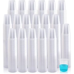 1000 Pack 7 oz Disposable Plastic Cups, Drinking Cups, Clear Plastic Cups Tumblers for Birthday Parties, Picnics, Ceremonies, and Weddings