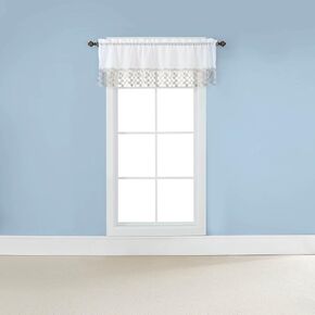 RENAISSANCE HOME FASHION Lillian MACRAMÉ Bands, 55" x 63", Linen, 55 in x 63 in | Panel