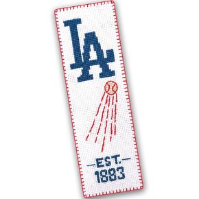Counted Cross Stitch Kit 'Baseball: NYY' - Hand Embroidery Bookmark with New York NY Design Pattern