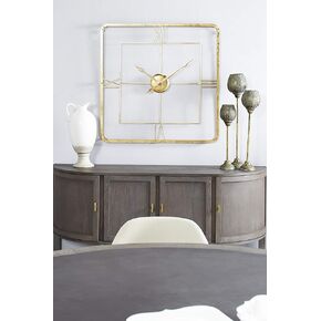 Deco 79 Metal Open Frame Wall Clock, 36" x 3" x 36", Gold